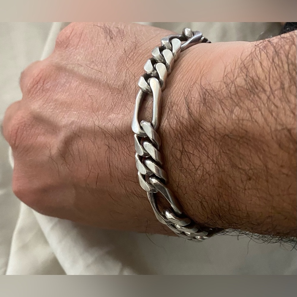 Men Silver Hand Bracelet